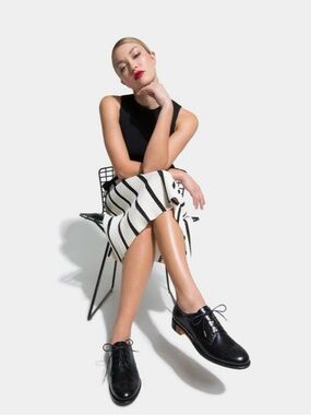 The Office of Angela Scott | Ms. Presley | Black Polished Leather | 38.5/8.5